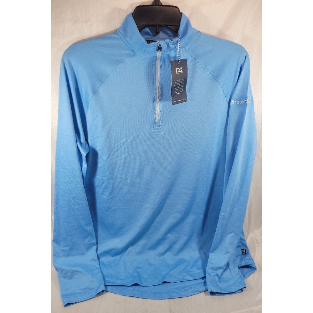 Cutter Buck Women's Coastline Double Peached 1/4 Zip 'Protective Annuities' - M